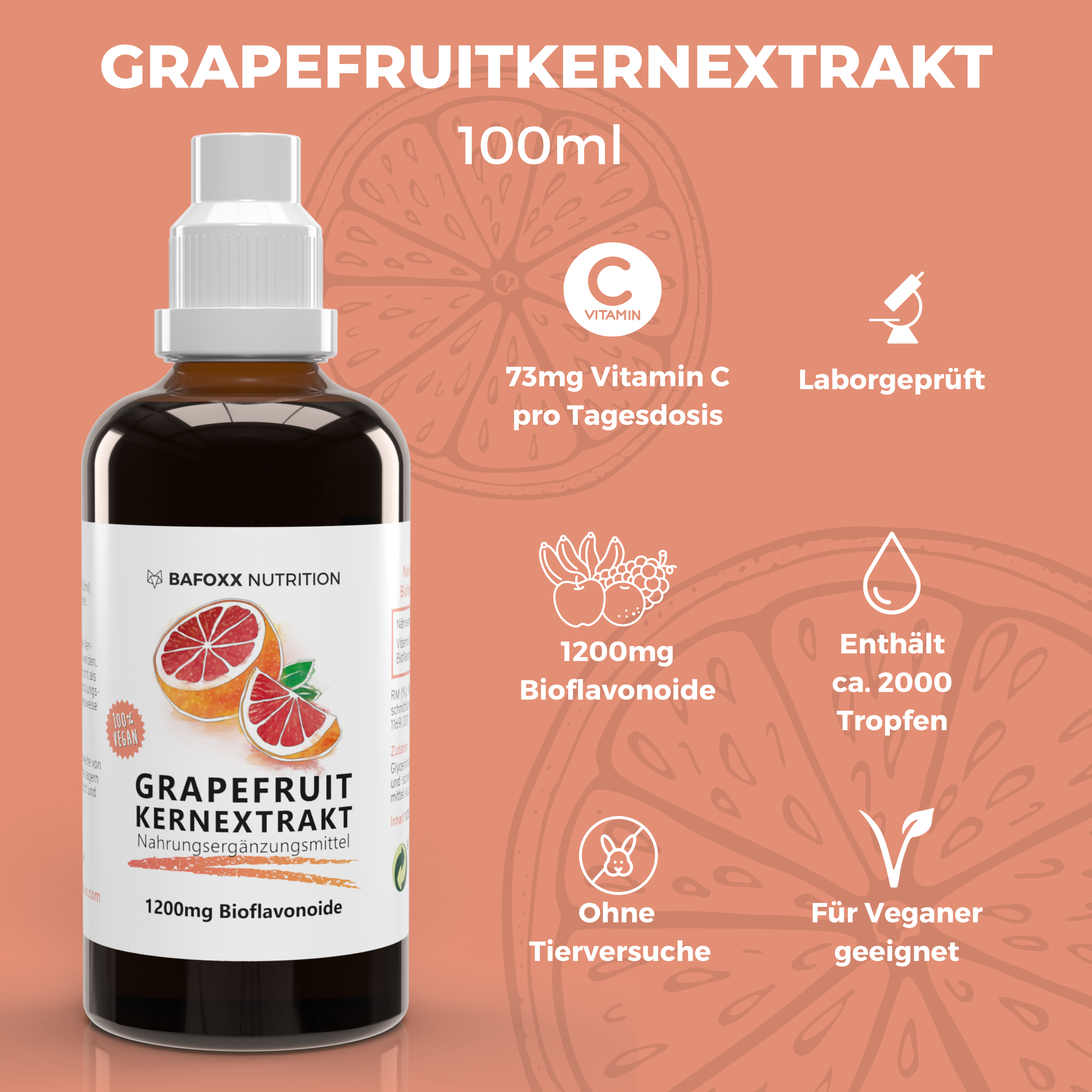 Grapefruitkernextrakt mit Vitamin C