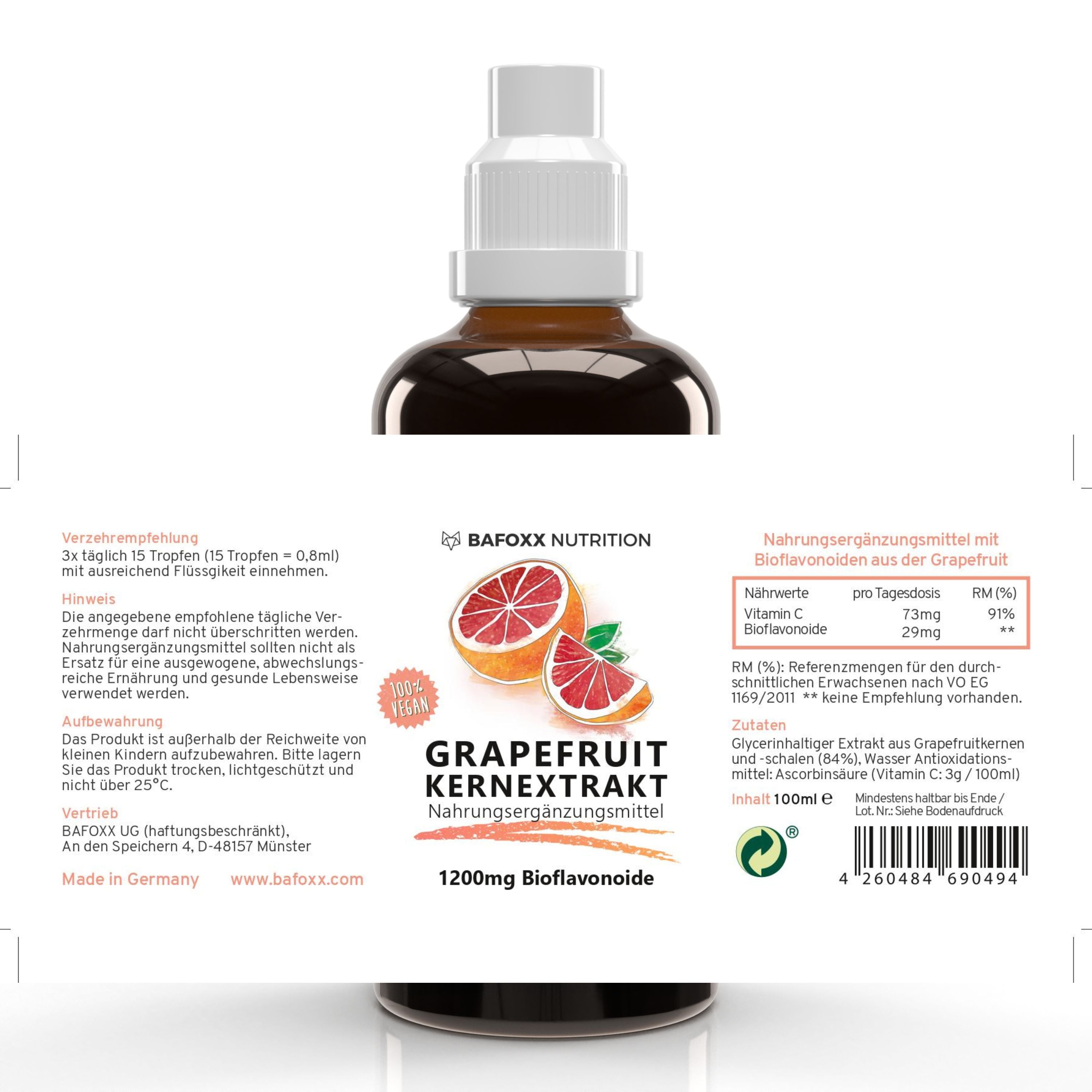 Grapefruitkernextrakt mit Vitamin C